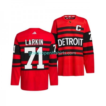 Detroit Red Wings DYLAN LARKIN 71 Adidas 2022-2023 Reverse Retro Rood Authentic Shirt - Mannen